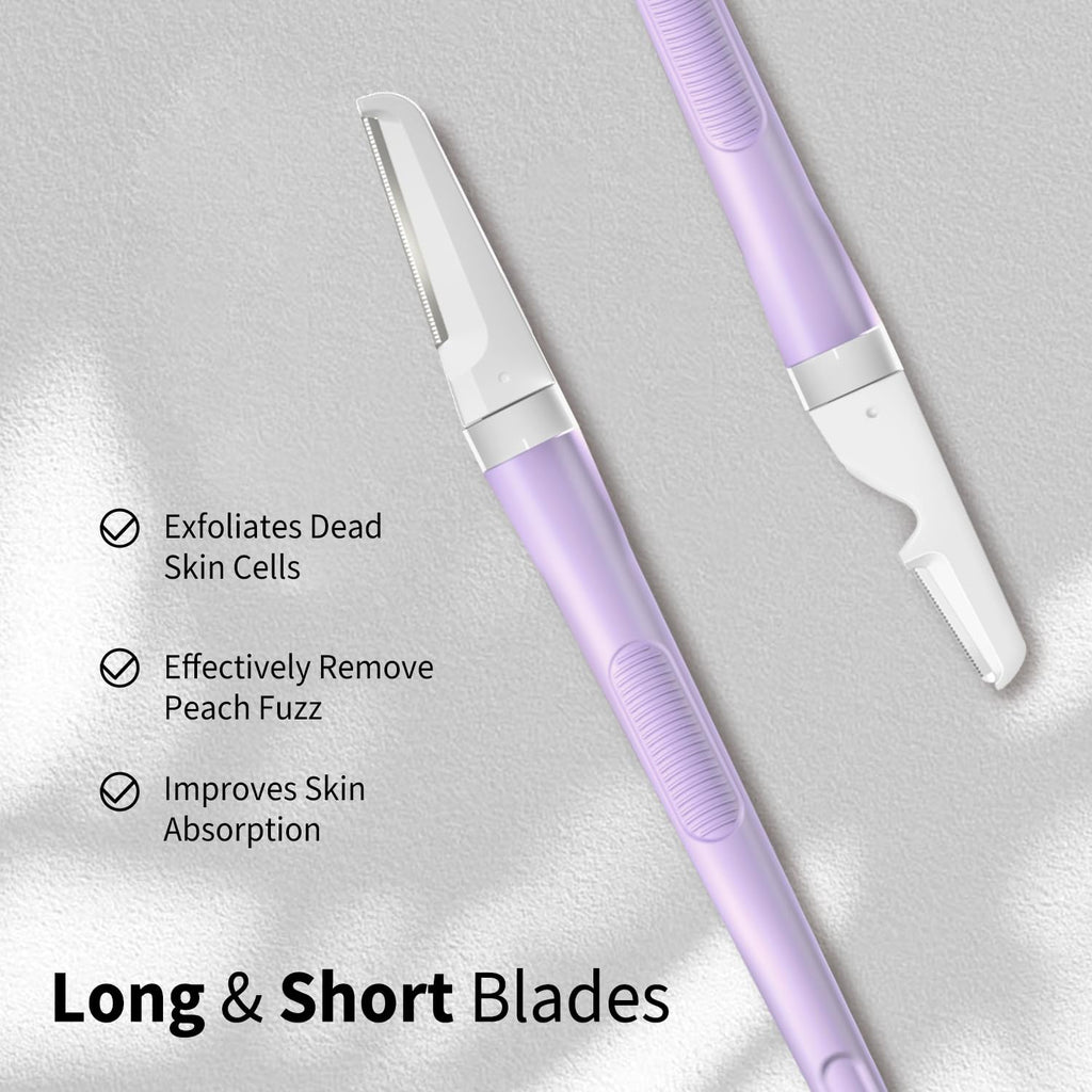 Dermaplane Razor Blades, 4 Long and 4 Short Dermaplaning Blades