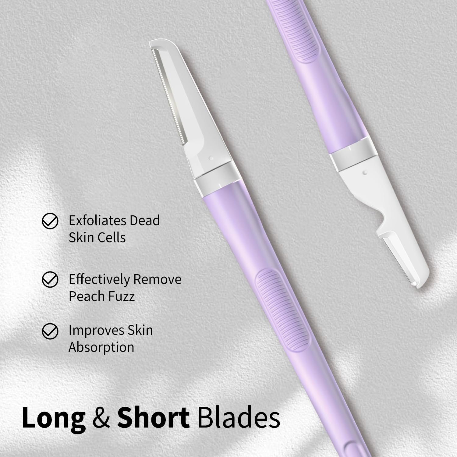 Dermaplane Razor Blades, 4 Long and 4 Short Dermaplaning Blades