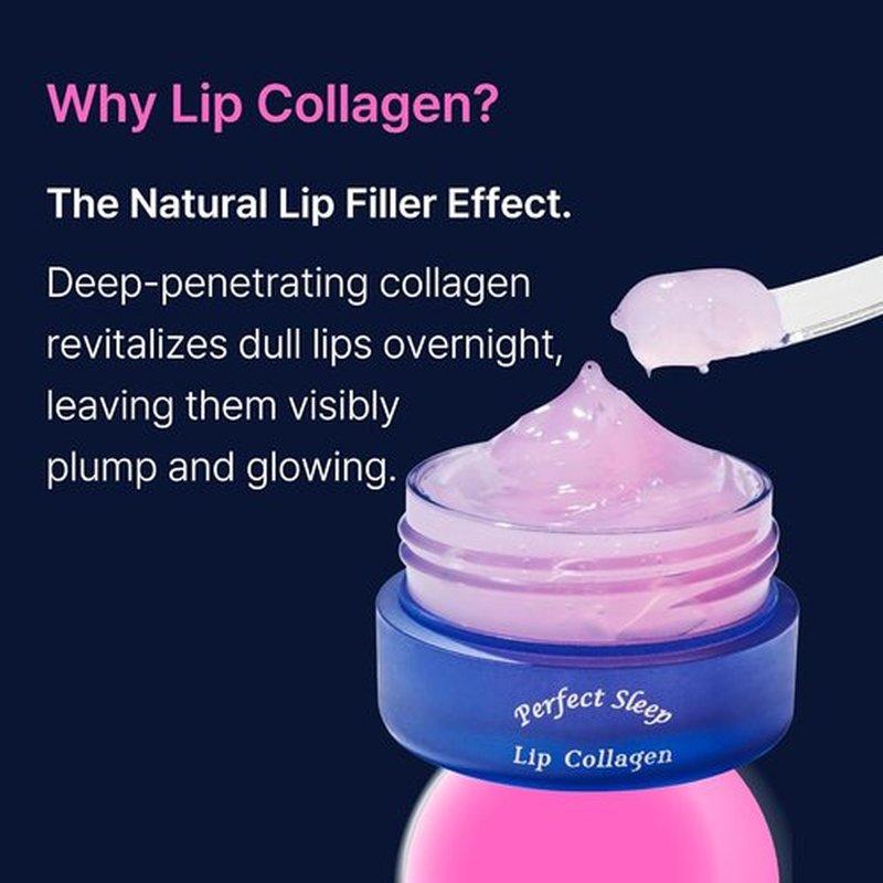 Perfect Sleep Lip Collagen | Intensive Overnight Lip Mask with Peptides & Rice Protein - 0.50 fl. oz.