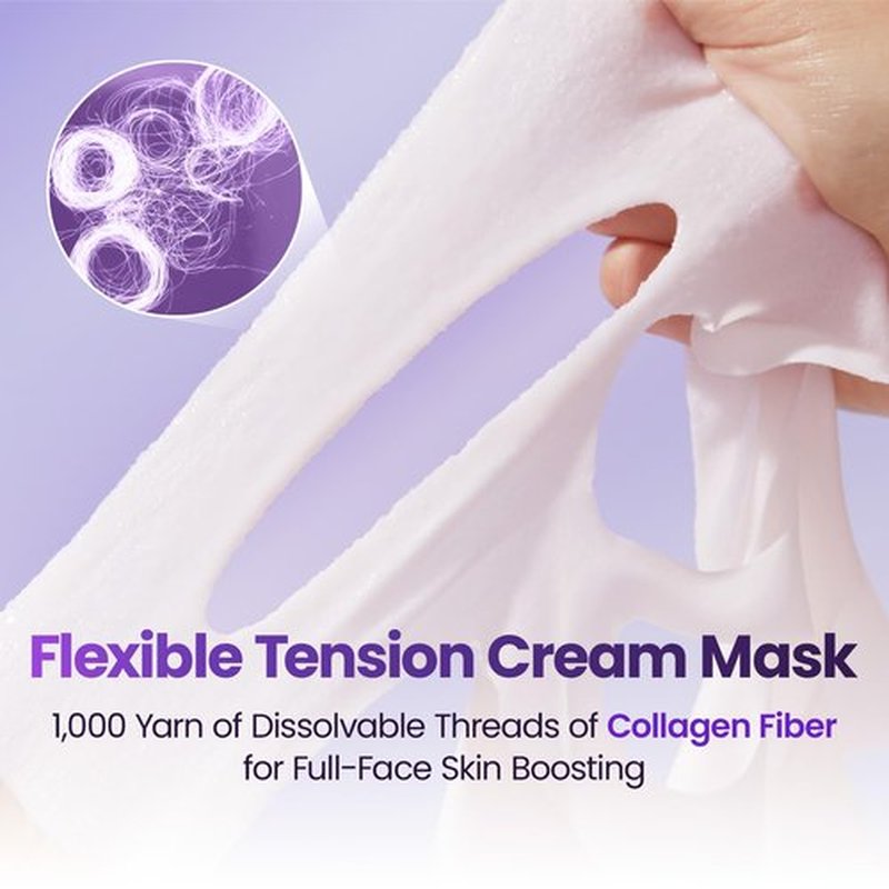 BIOHEAL BOH Probioderm 3D Lifting Cream Mask 6 Sheets | Korean Collagen Face Mask for Wrinkles, Firming & Anti-Aging | Probiotic Skincare Sheet for Sagging Skin, Instant Lift & Hydration