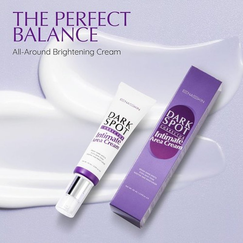 EnaSkin Dark Spot Remover Cream for Intimate Parts: Skin Bleaching Cream Dark Spots Corrector for Face and Body, Underarm, Inner Thighs, Bikini Area, Elbows & Knees - 2 Fl Oz