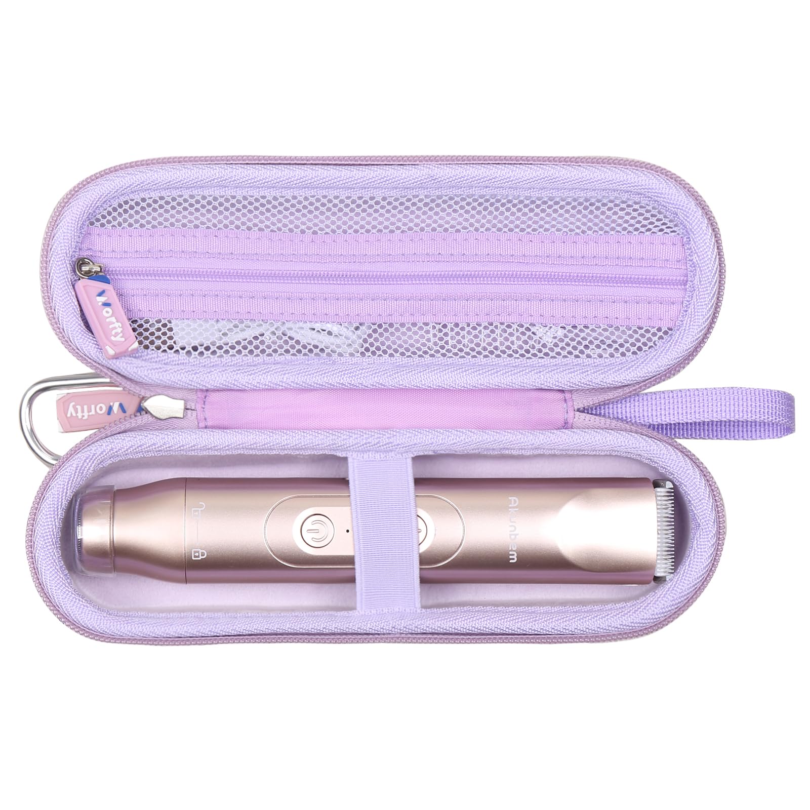 Case for Akunbem Bikini Trimmer 2 in 1 Electric Razors for Women - Hard Protective Travel Carrying Storage Bag (Case Only) (Purple)