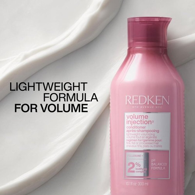 Redken Volume Injection Conditioner - Adds Lift & Body for Fine Hair | Paraben-Free, Volumizing & Detangling
