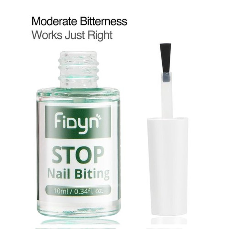 Fidyn No Bite Nail Polish, Nail Biting Treatment with Bitter Polish to Help Quit Nail Biting For Life and Also Help Stop Thumb Sucking (10ml)