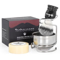 Tonhawness Shaving Brush Kit for Men, 4 in 1 Shaving Brushes Set Includes Nylon Bristle Shave Brush, Shaving Bowl & Stand and Shaving Soap Kit for Men’s Shave Gift