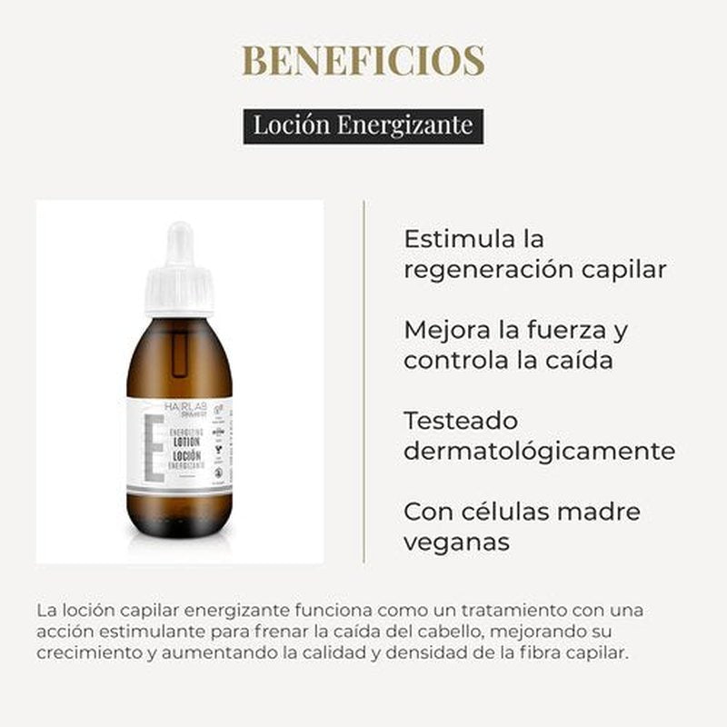 Salerm Hairlab Energizing Lotion - Clinically Tested Hair Strengthener, 4 Ounce for Healthy Hair