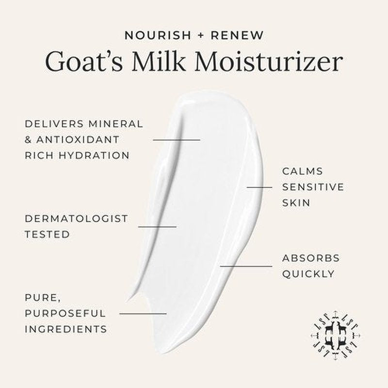 Little Seed Farm Goat's Milk Face Moisturizer - Organic All-Natural Hydrating Cream - 2.0 Ounce
