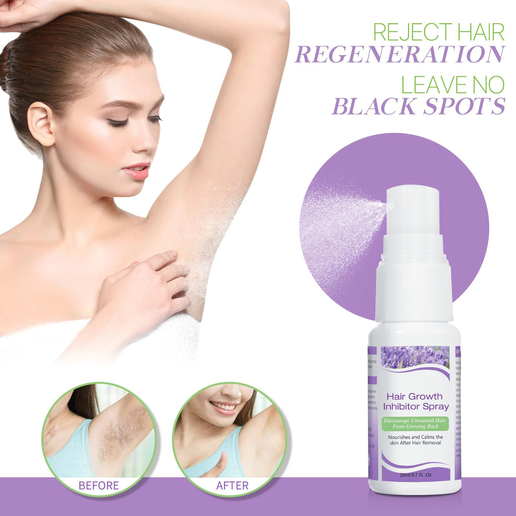 Hair Inhibitor for Face, Permanent Hair Growth Inhibitor Non-Irritating Stop Hair Growth for Body, Bikini, Arm, Armpit, Leg, Slows Hair Regrowth Lavender Flavor