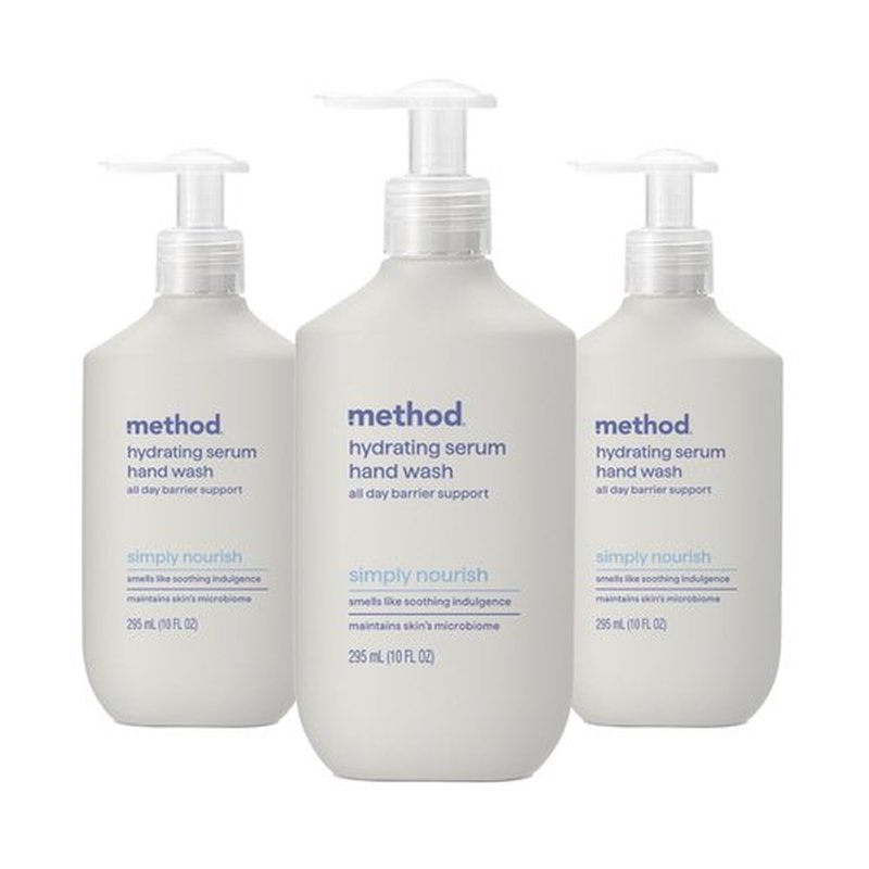 Method Hand Wash, Hydrating Serum, Simply Nourish, 10 oz (Pack of 3)