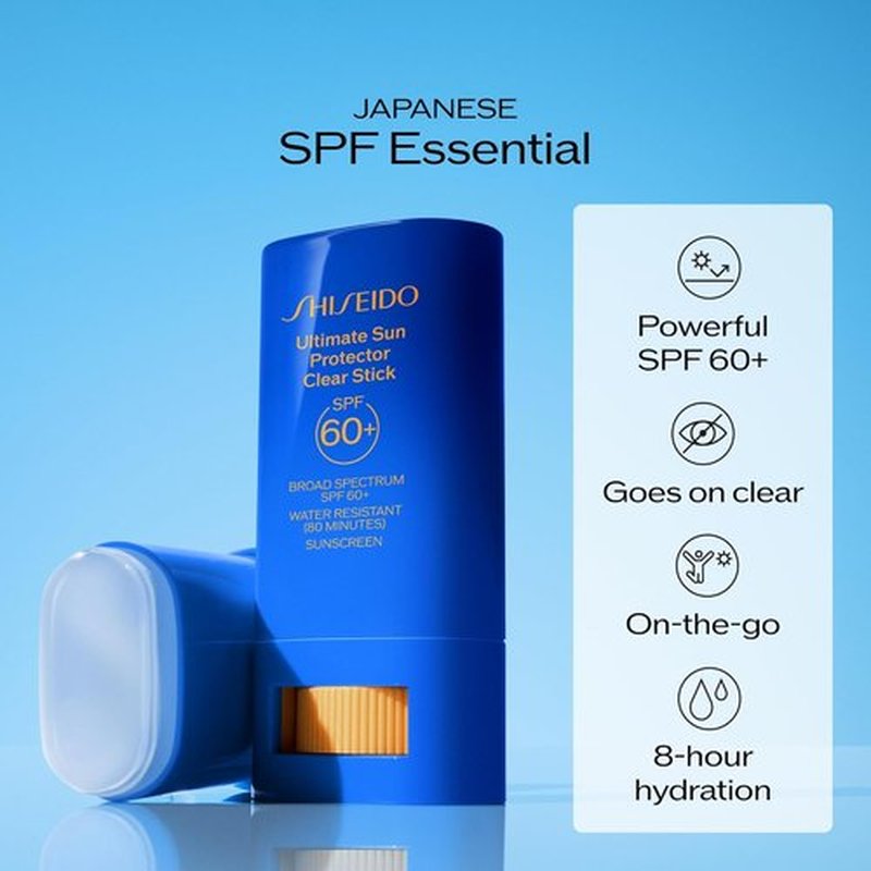 Shiseido Ultimate Sun Protector Clear Stick SPF 60+ | Lightweight, Invisible Sunscreen - 0.7 oz & Lotion SPF 60+ - 150 mL