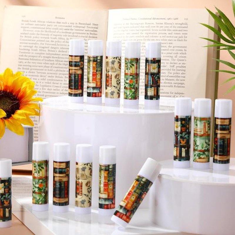 Leelosp Bookish Lip Balms - 25 Pack Gifts for Book Lovers | Ideal for Teachers, Students & Librarians