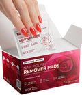 Nail Polish Remover Pads - 100 PCS - 100% Non-Acetone & Individually Wrapped - Jumbo Size for Home, Salon & Easy Travel - Maximum Value Kit