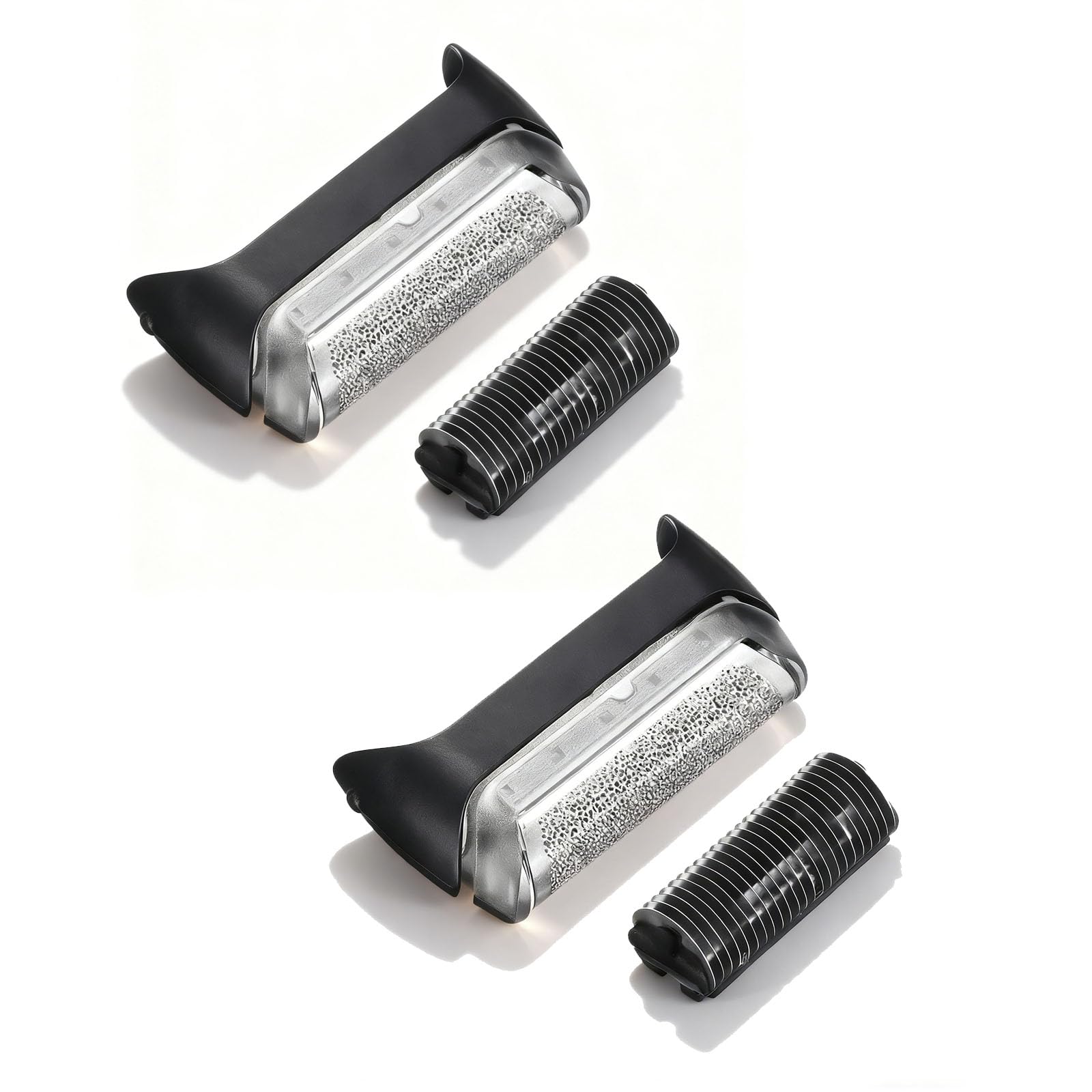 2 Pack 10B 190s-1 Replacement Foil and Cutter Compatible with Br-aun Series 1/C-ruzer, 10B/20B 1000/2000 Series, Foil & Blade Set Fits for 170 180 190 1715 1735 1775 5728 5729 170S