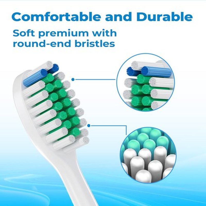 Philips Sonicare Replacement Toothbrush Heads - Compatible C1 for 1100/4100/5100/5300/6100/7500/9300 | 12 Pack