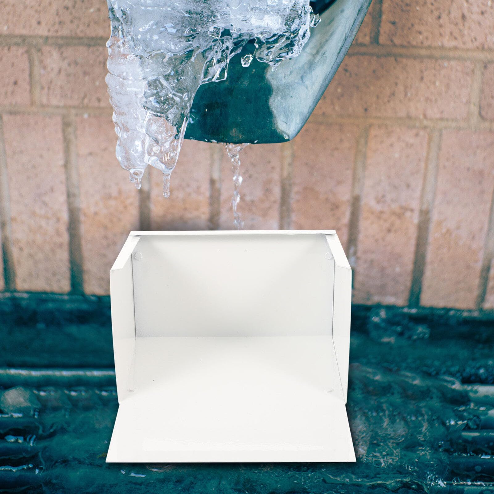 Uonlytech Downspout Splash Block Gutter Extensions for Rainwater Drainage Durable Splash Guards for Gutters and Downspouts Outdoor Drainage