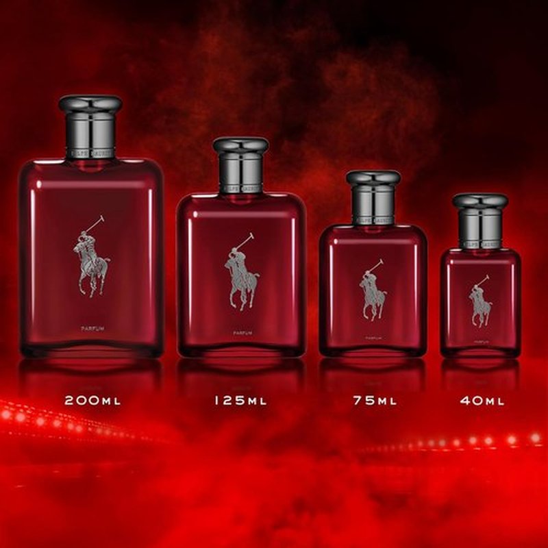 Ralph Lauren Fragrances - Polo Red Parfum - Intense Men's Cologne with Absinthe, Cedarwood & Musk