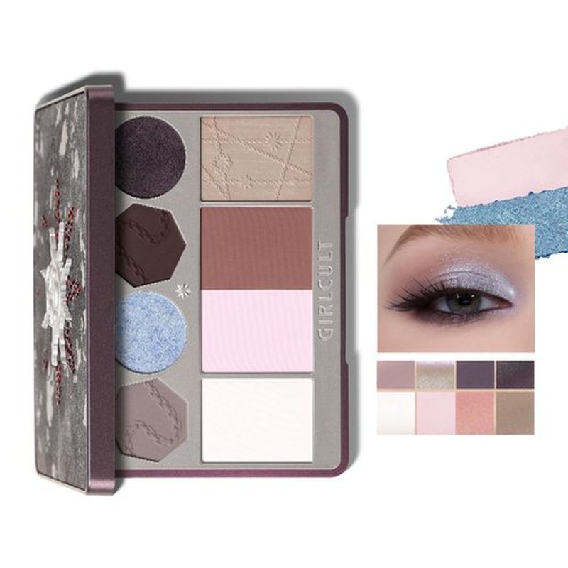 GIRLCULT All-in-One Makeup Palette, Full Face Makeup Palette with Eyeshadow Blush Bronzer and Highlighter, Matte and Shimmer Face Palette for Travel and Daily Makeup #04