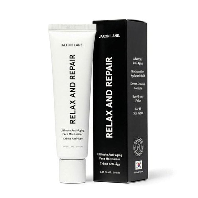 JAXON LANE Relax And Repair Anti-Aging Face Moisturizer For Men - Night Cream With Niacinamide & Hyaluronic Acid