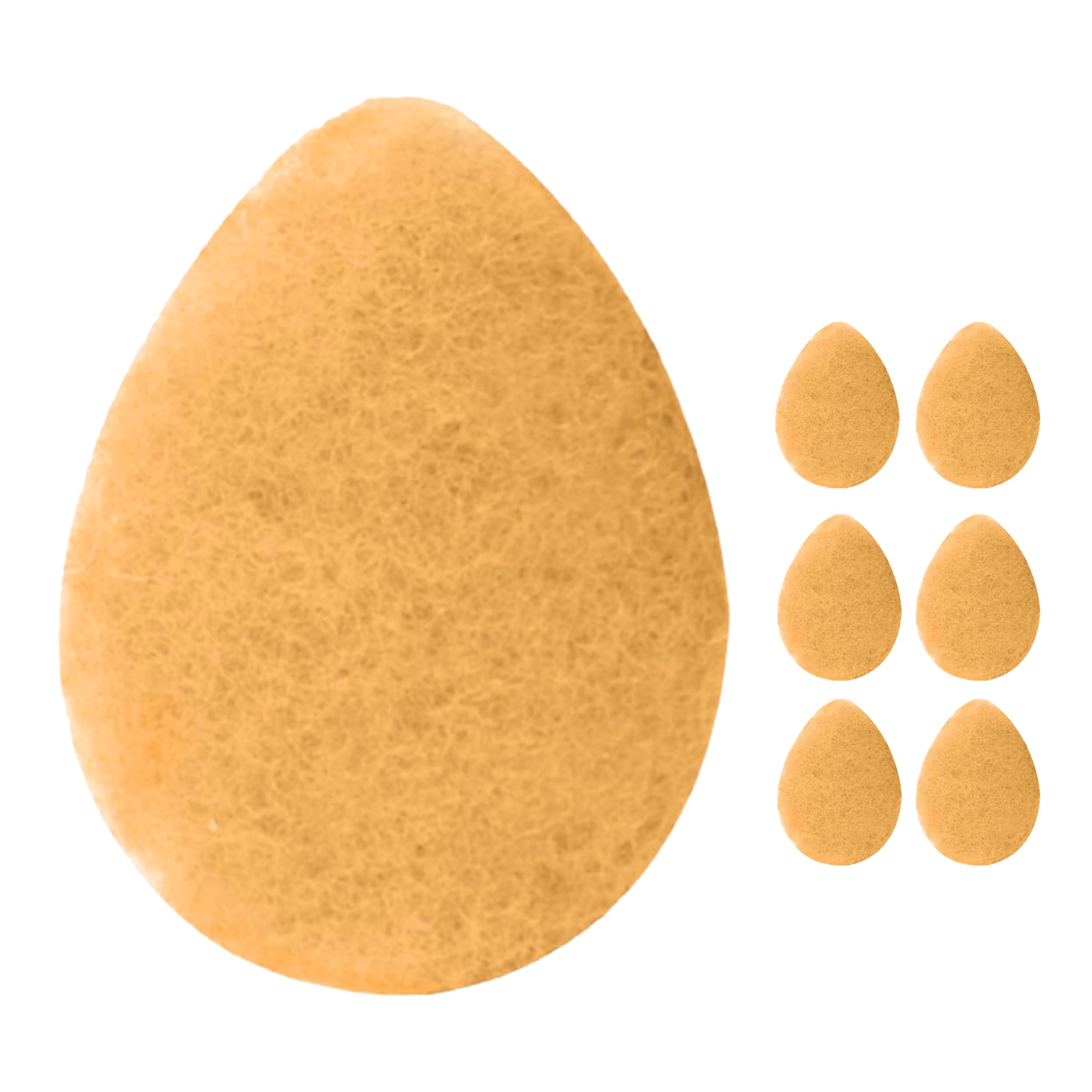 KOL Face Scrubber Pads, Citrus and Vitamin C Infused Exfoliating Facial Cleansing Sponges for Daily Face Wash and Makeup Removal, 6 Count