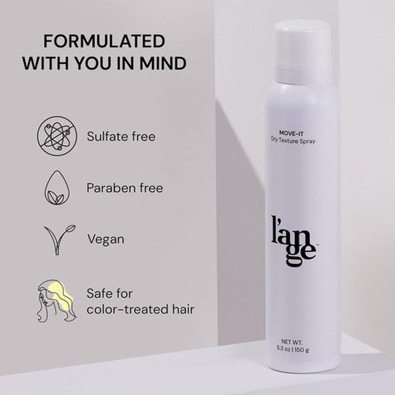L'ANGE HAIR Move-It Super Dry Texture Spray - Refreshes Hair & Absorbs Oil | Lightweight Volume Boost