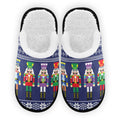 Umidedor Christmas Nutcrackers Slippers for Women Girls, Soft Memory Foam Non-Slip Indoor House Slippers Home Shoes for Bedroom Hotel Travel Spa