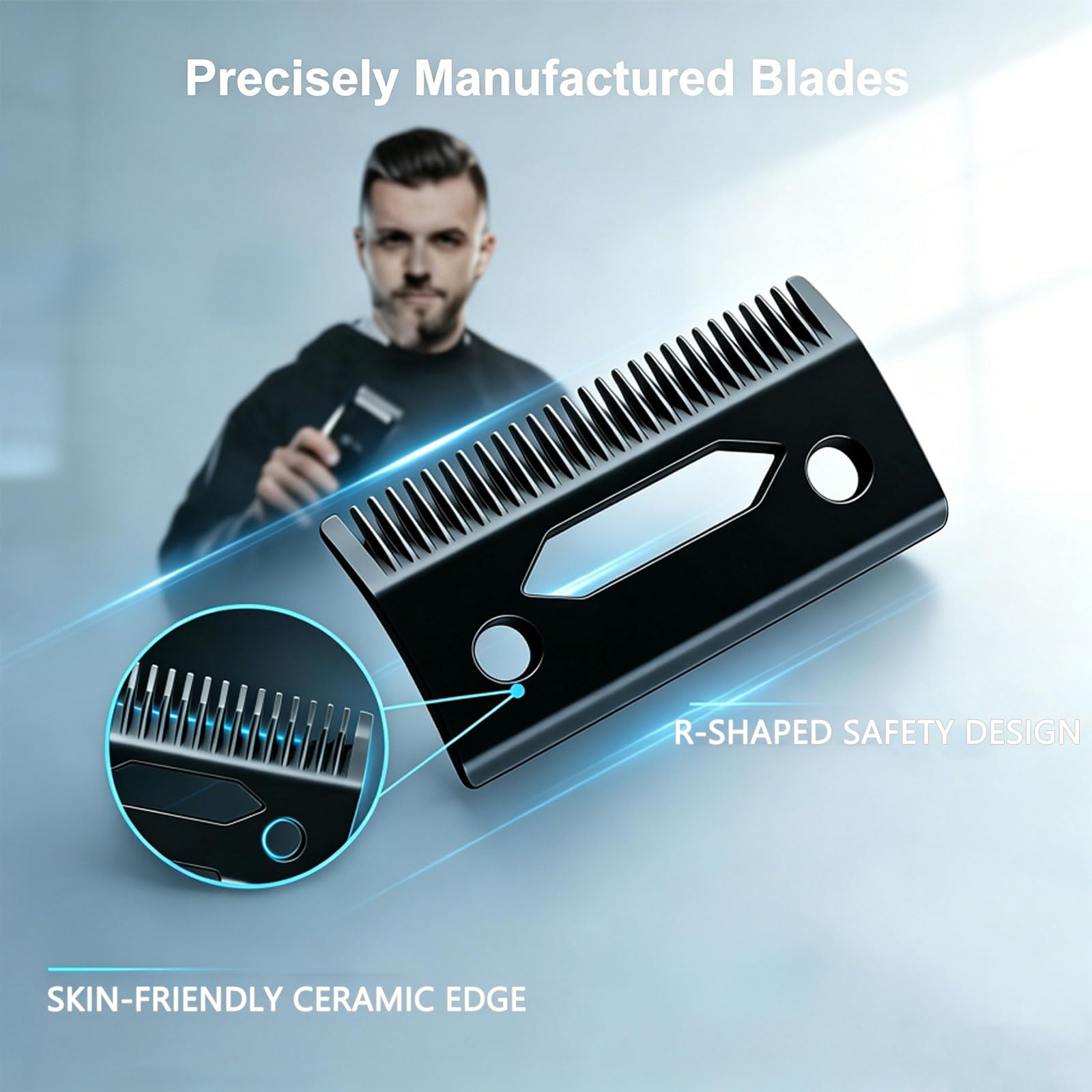 VGRPRO Professional Hair Clipper Replacement Blade Set for V-007