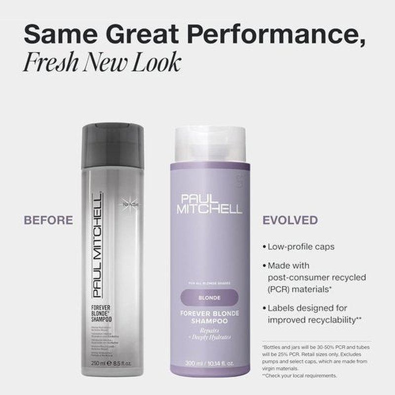 Paul Mitchell Forever Blonde Shampoo - Deeply Hydrates & Repairs Bleached Hair | 10.1 Fl Oz