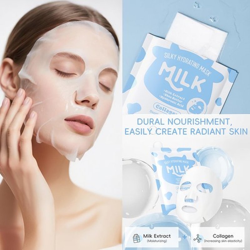 Milk Skin Care Set for Kids & Teens, 12 IN 1 Moisturizing & Gentle Milk Skin Care for Teens Girls Ages 8-12, Face Care Kit, Milk Skincare for Girls 10-12, Bulk Gifts Birthday Galentines Gifts,12PCS