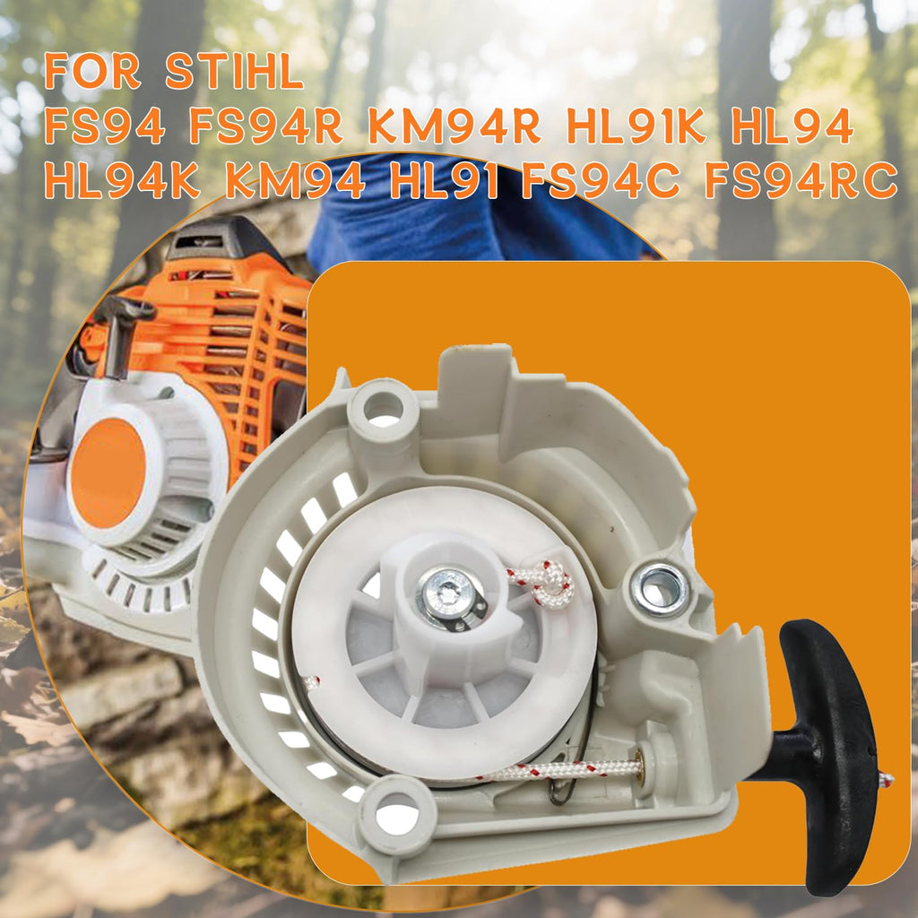 Adorih FS94 Recoil Rewind Starter - 4149 190 4001 - for Stihl FS94 FS94R KM94R HL91K HL94 HL94K KM94 HL91 FS94C FS94RC String Trimmer Replacement Part 4149-190-4001