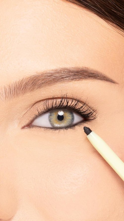 Pixi Beauty Eye Define Waterline - Ultra-Fine Waterproof Eyeliner Pencil | Smudge-Proof Tightline Black | 0.012 oz/0.35g