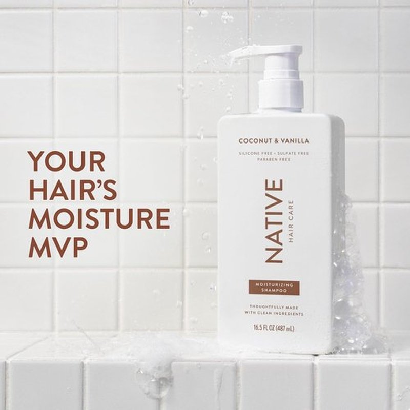 Native Coconut & Vanilla Shampoo & Conditioner - Naturally Derived, Sulfate & Dye Free | All Hair Types, 2-Pack