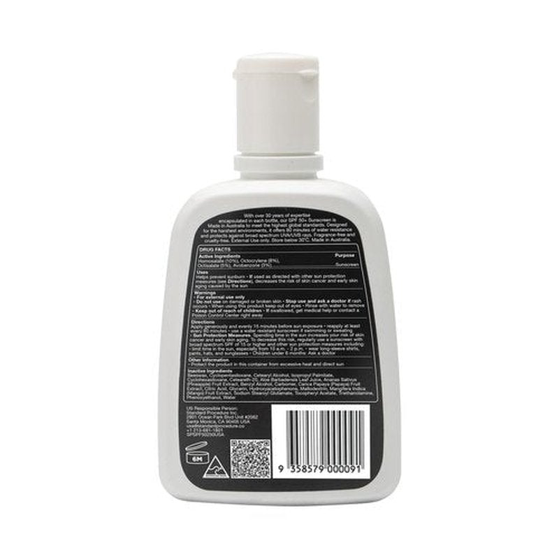 Standard Procedure. SPF 50+ Sunscreen, Broad Spectrum Face & Body Sunblock for Sun-Sensitive Skin, 4HR Water Resistant, Organic Formula, 8.5 oz