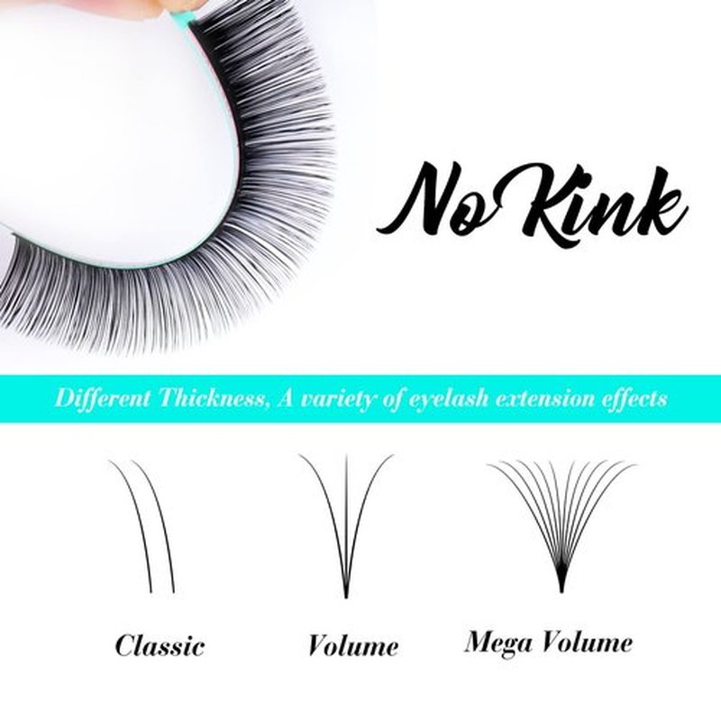 Eyelash Extensions 0.05 CC Curl 12mm Lash Extensions Supplies Individual Lashes Premium Silk Volume & Classic Lash Soft Matte Dark Professional Eyelashes Extension (0.05-CC-12mm)