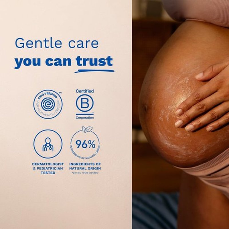 Mustela Maternity Stretch Marks Cream - Natural Moisturizer with Avocado, Maracuja & Shea Butter | Lightly Fragranced Options Available