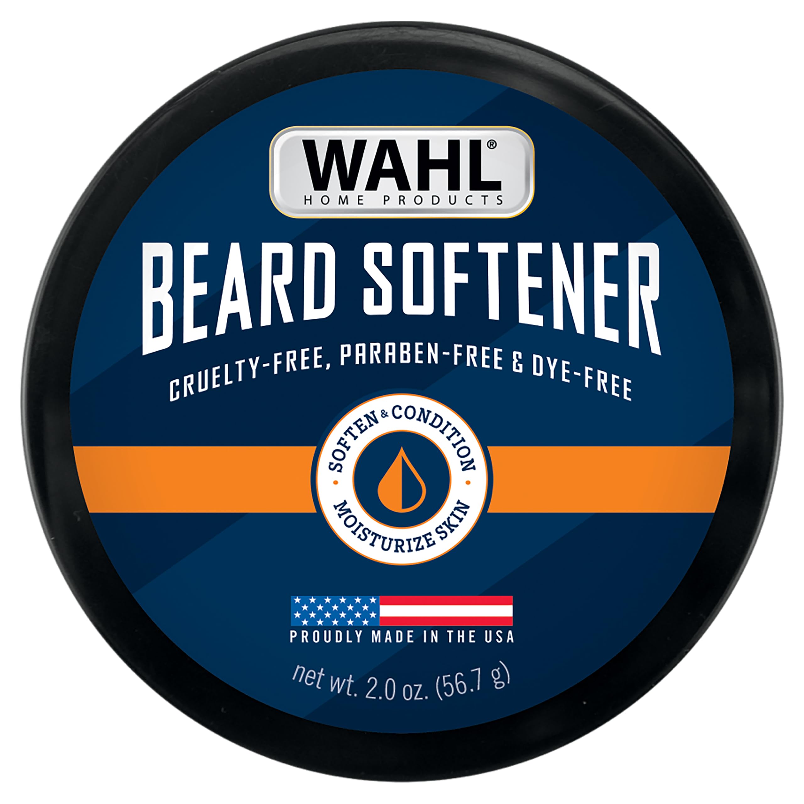 Wahl 2 oz Beard Softener Moisturizes Hair & Softens Skin Underneath – Beard Conditioner for Men Contains Shea Butter to Relieve Itch & Condition Hair - Lightly Scented – Model 3028691