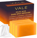VALE Kojic Acid & Turmeric Soap Bars (3-Pack) – Natural Dark Spot Remover & Original Japanese Complex with Vitamin C, E, Collagen, Retinol, Olive Oil & Shea Butter(Citrus)
