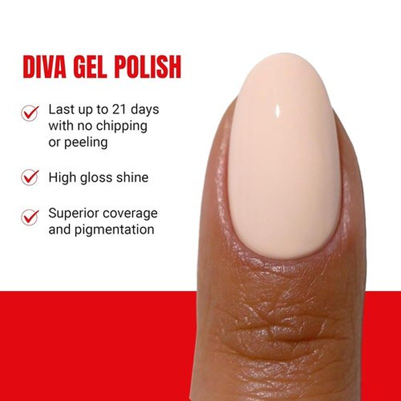 DND Gel Polish - Coquette Collection UV/LED Gel & Air Dry Nail Lacquer Duo | 075 Dune Princess, 0.5 Fl Oz