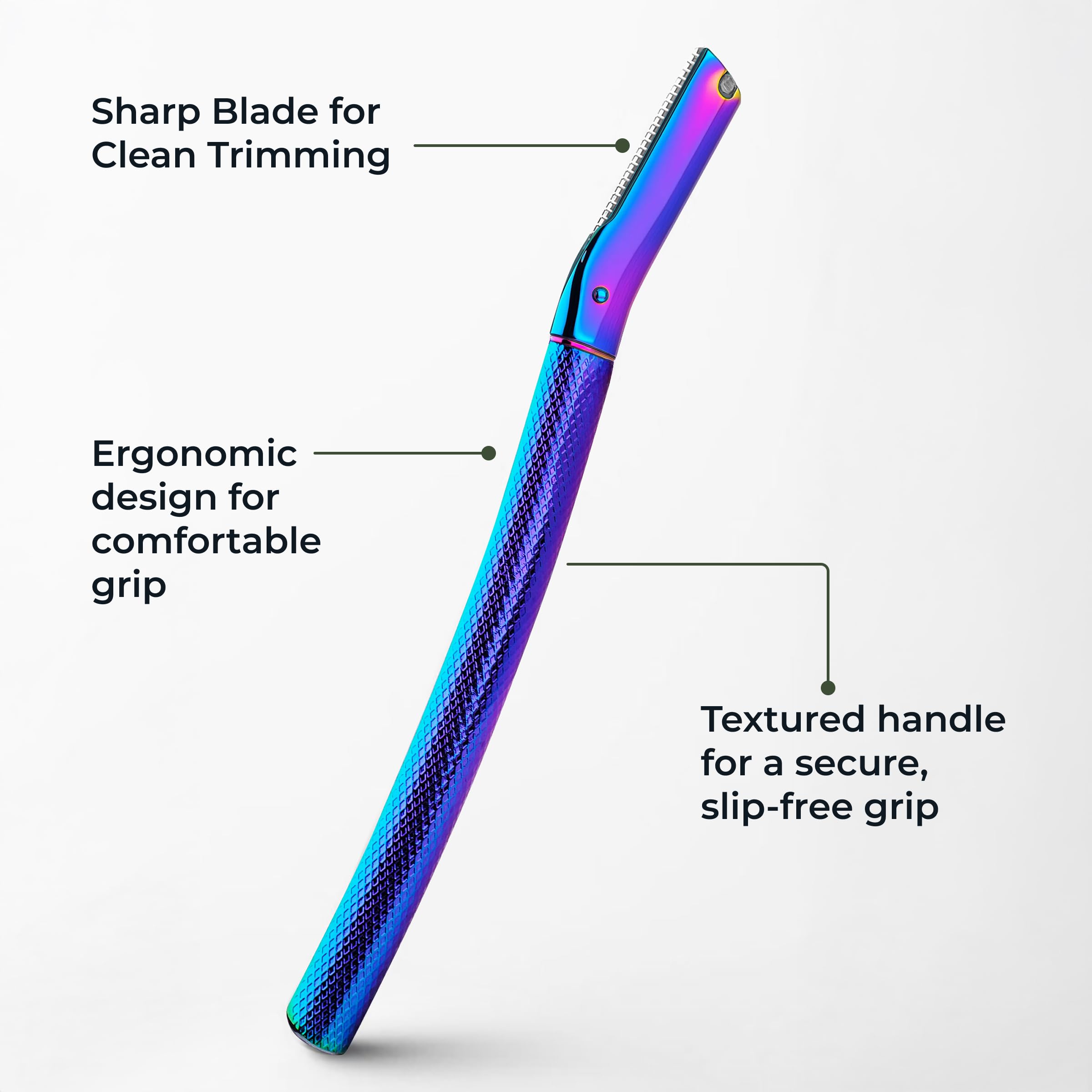 ZOMCHI Eyebrow Razor for Women & Men, Precision Cover, Rainbow