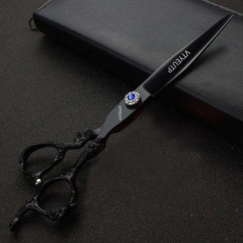 Professional 7-Inch Barber Hair Cutting Scissors - Japanese Stainless Steel Salon Scissors - professional hairdresser hair trim and hairstyle Cutting shears