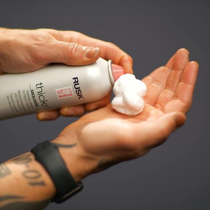RUSK Thickr Thickening Mousse - Volumizing Foam for Full-Bodied Hair | 8.8 Fl Oz