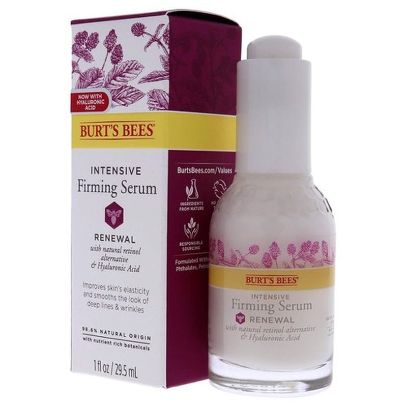 Burt's Bees Renewal Intensive Firming Serum - Natural Bakuchiol Retinol Alternative | 1 oz