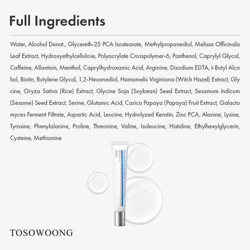 TOSOWOONG Real Relief Rolling Serum, Hair Growth Serum Roll On with Biotin, Caffeine, Panthenol, Menthol, Soothes Itchy, Flaky Scalp, Non-Greasy, Lightweight, Korean Skincare, 20ml / 0.67 fl. oz.