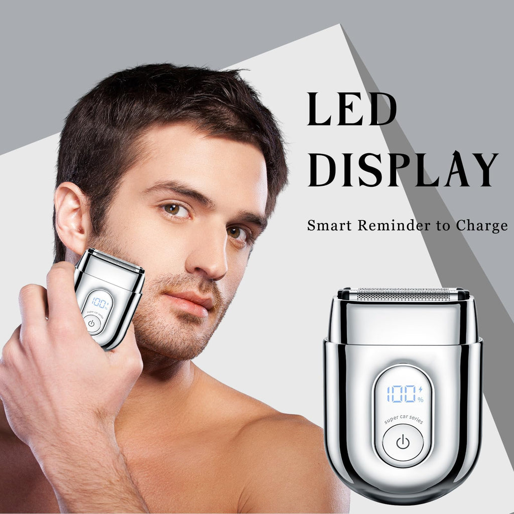 Bangzi Electric Foil Shaver – IPX7 Wet/Dry with Dual Floating Blades