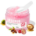 Natural Sea Salt Lip Scrub – Gently Exfoliates & Moisturizes, Removes Dry Flaky Skin for Soft, Smooth, Plump Lips, with Jojoba Oil & Shea Butter