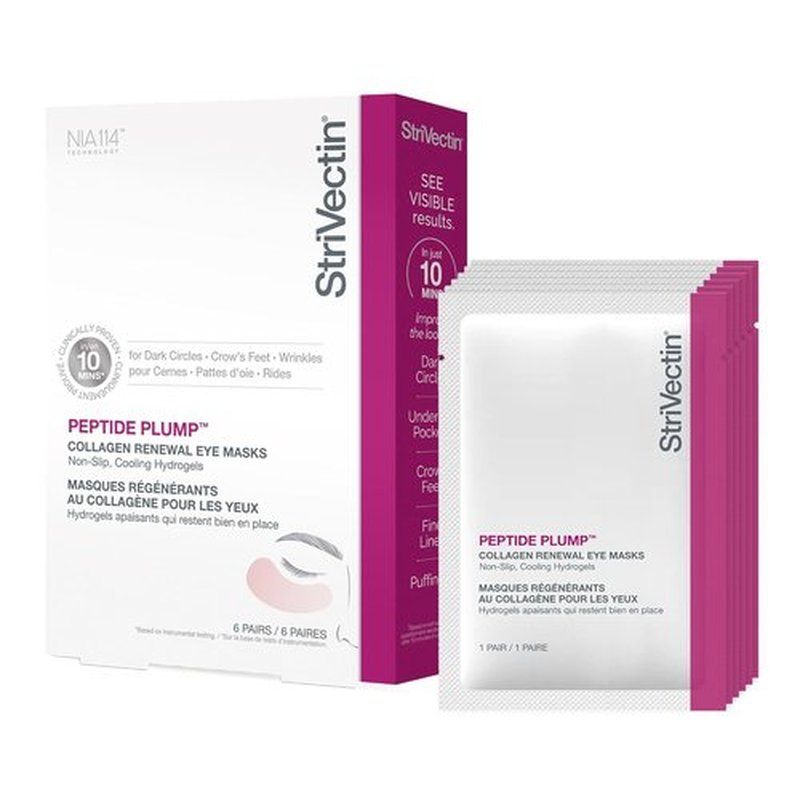 StriVectin Peptide Plump Eye Masks - Collagen Renewal & Smoothing Treatment