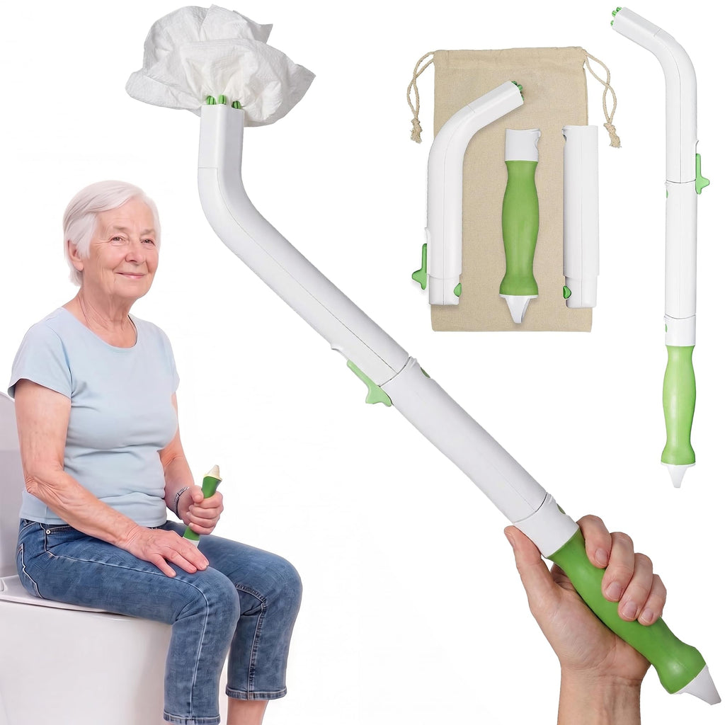 FreedomWand Multipurpose Toilet Aids - 20" Inch Wiping Aid Toileting for Women & Men, Butt Wiper Tool, Toilet Assist Device and Paper Extender, Ideal for Elderly, Disabled and Post Surgery Use