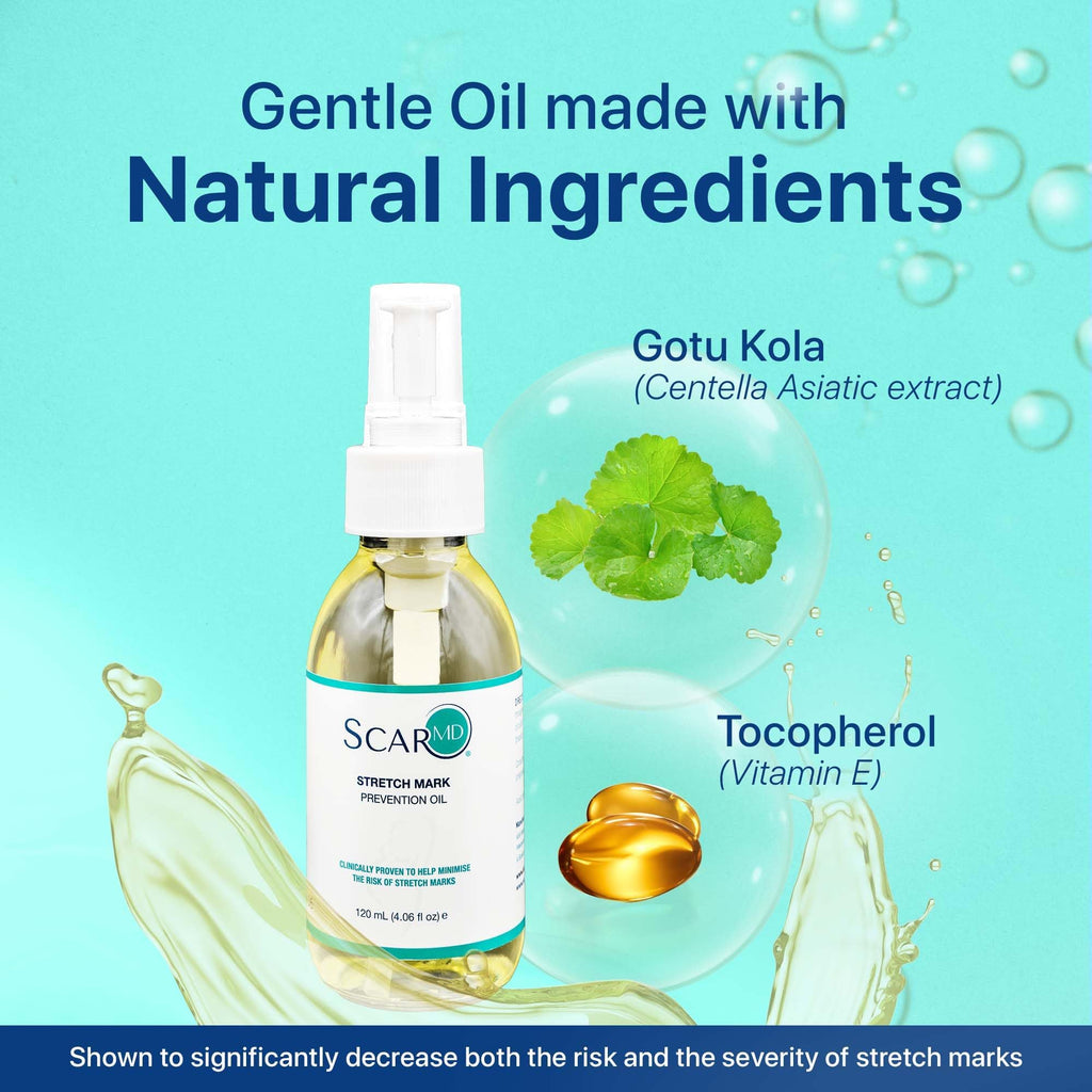 Stretch Mark Oil, Minimizes the Risk and Severity of Stretch Marks, Gentle Belly Oil for Pregnancy, Made of Natural Ingredients, Suitable for Adults and Children, 120mL（4.06 Fl Oz）