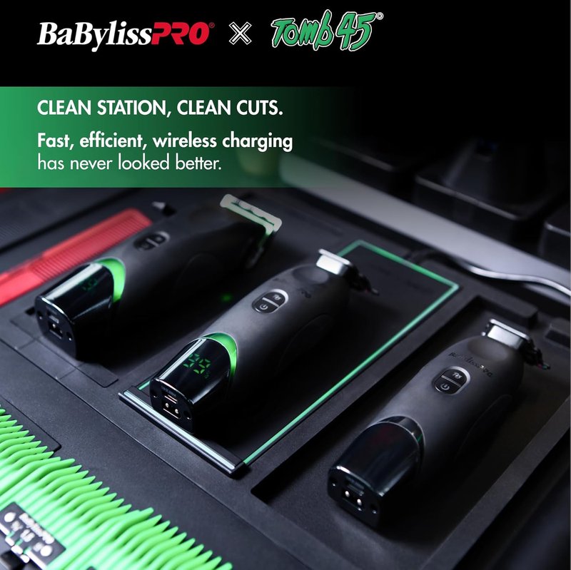 BaBylissPRO Wireless-Charging Clipper & Trimmer Set | Professional Grooming Tool