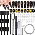 HYWWPFLAY 62Pcs Heart Cat Eye Magnet for Nails, Heart Nail Magnet Tools Set, Cat Eye Magnetic Gel Nail Polish Magnets Sticks, Magnetic Bead for Acrylic Nails DIY Manicure Accessories