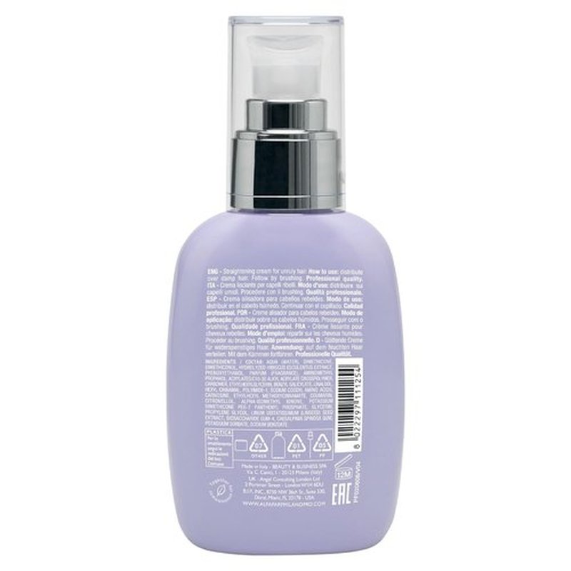Alfaparf Milano Semi Di Lino Smoothing Cream - Frizz Control & Heat Protection - Hydrates & Smooths (4.23 fl. oz.)